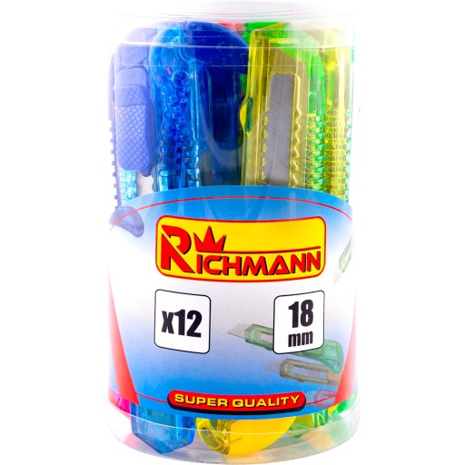 C9110 nože v tube 18mm 12 kusov richmann