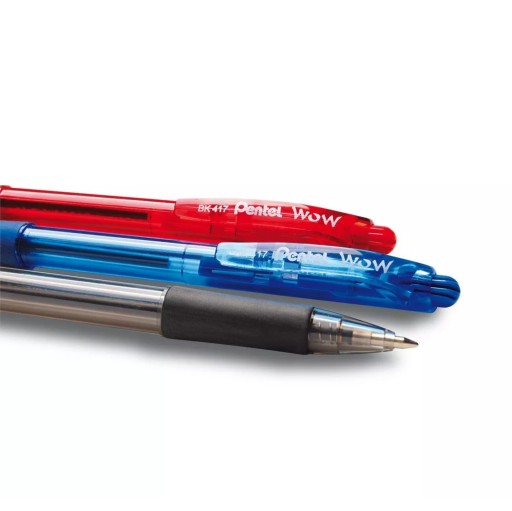Výsuvné guľôčkové pero Pentel BK417 modré A10