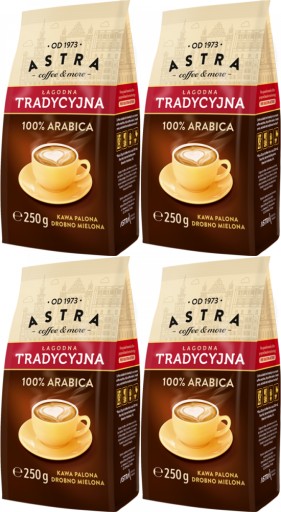 Káva ASTRA, MILD Crema, jemne mletá, 250 g