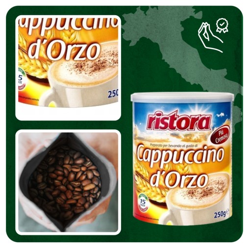 Ristora Talianske cereálne cappuccino, plechovka, 250 g