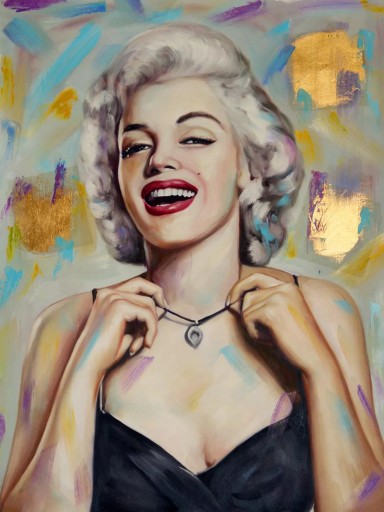 DIAMANTOVÁ VÝŠIVKA Diamantová maľba Marilyn Monroe 5D diamantová mozaika