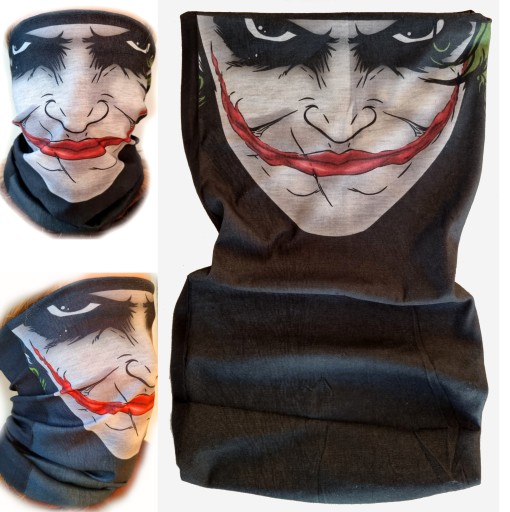 JOKER HALLOWEEN MASKA BANDANA CLOWN SUKT CLOWN