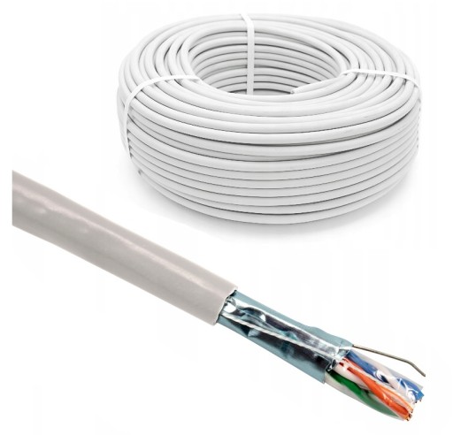 KÁBEL FTP KÁBEL Kategória 5e 4x2x0,52 SIEŤ TWISTED PAIR