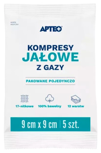 STERILNÉ MERAČE KOMPRESY 9 cm x 9 cm 5 KS