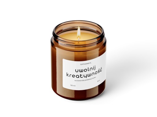 Hnedá nádoba na 120 ml liate sviečky s hliníkovým uzáverom