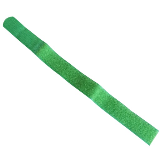 Zelený pásik na suchý zips na označenie zvierat