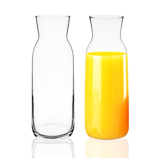 Džbán sklenená karafa na vodu džús nápoje víno 1l 1000 ml fľaša