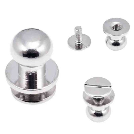 Guľôčková skrutka Knopik Rivet 8/5/10 mm Strieborná 5 ks