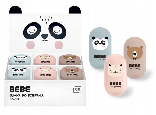 Školská guma na vymazanie BB Interdruk BEAR