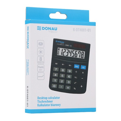 DONAU TECH kancelárska kalkulačka 8 miestna 134x104x17mm