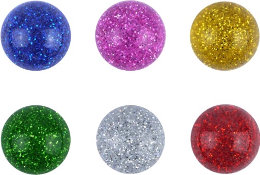 GUMOVÁ GULIČKA 6 CM GLITROVÁ 2948
