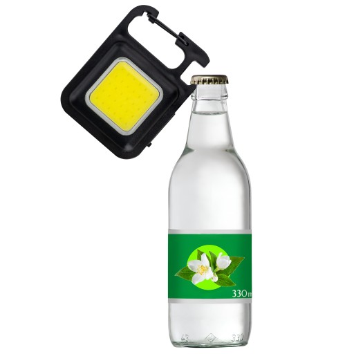 MINI LED COB BATERKA VRECKA 5v1 OTVÁRAČ, STOJAN, MAGNET, PRÍRUČKA NA KĽÚČE