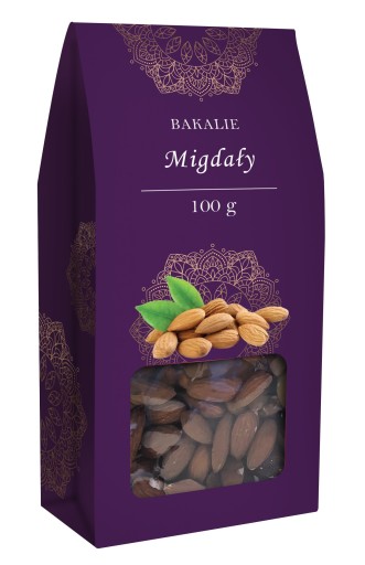 MANDLE, celé, lúpané, 100g superpotraviny