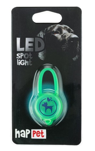 LED PRÍvesok PRE PSA A MAČKU VÄČŠIA VIDITEĽNOSŤ PRI PRECHÁDZKE, ZELENÁ