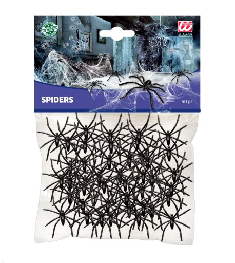 SADA UMELÝCH PAVÚKOV 50 KS HALLOWEEN