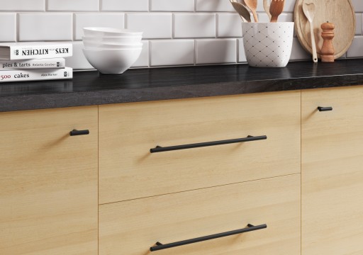 Nábytková úchytka GAMET RE29, matná čierna, 320mm