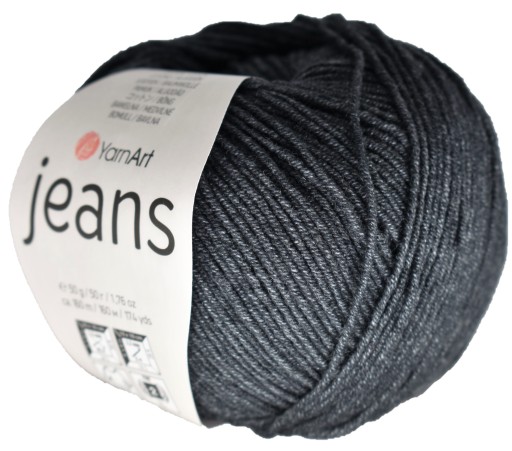 Priadza YarnArt JEANS Farba 28 Grafit