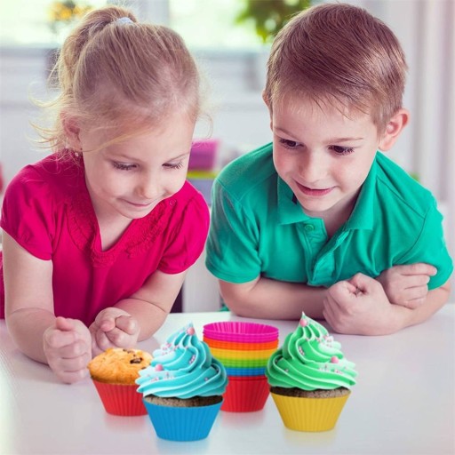 SILIKÓNOVÉ FORMY NA MUFFÍNY A COOKIES, dokonalá SADA 20 kusov
