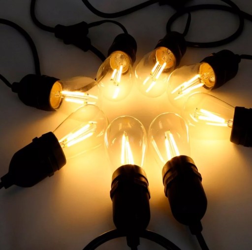 LED E27 vlákno 1W Edison dekoratívna retro žiarovka