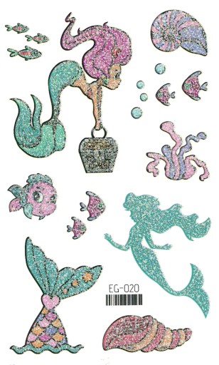 Umývateľné tetovanie pre deti GLITTER MERMAID EG020