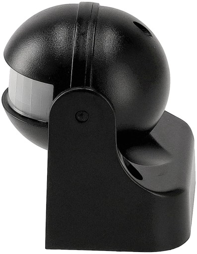 LED PIR pohybový senzor IP44 1200W PR013-čierna