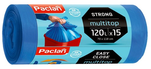 PACLAN MULTITOP Vrecia na odpadky s držadlami 120L A'15