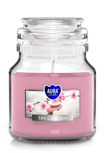SMALL Vonná sviečka v dóze BISPOL Aura 28H GARDEN SPA