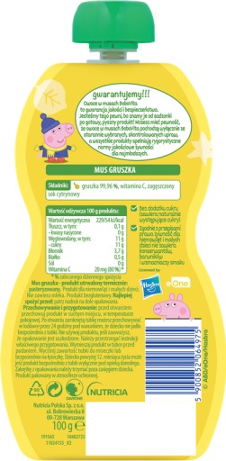 BoboVita Peppa Hrušková pena po 6 mesiacoch 100 g