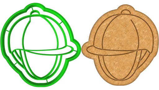 MOLDER Vykrajovač na perníčky KONÍKY Jazdecká prilba 8cm