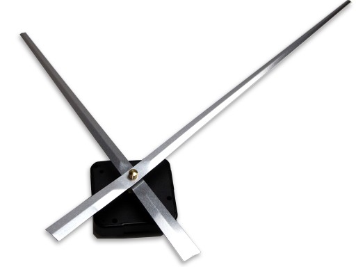 HT mechanizmus, dlhé ručičky, STRIEBORNÁ, 24cm