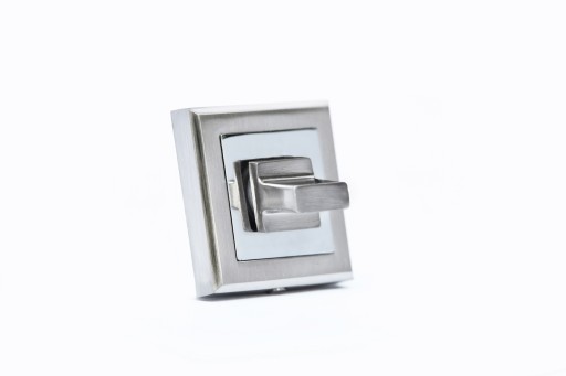 QD-100 WC znak Nikel/Chrome square sign