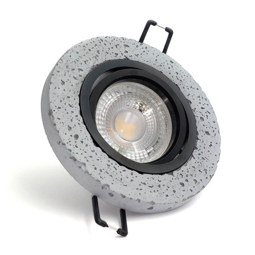 Svietidlo BARI ROUND BLACK GU10