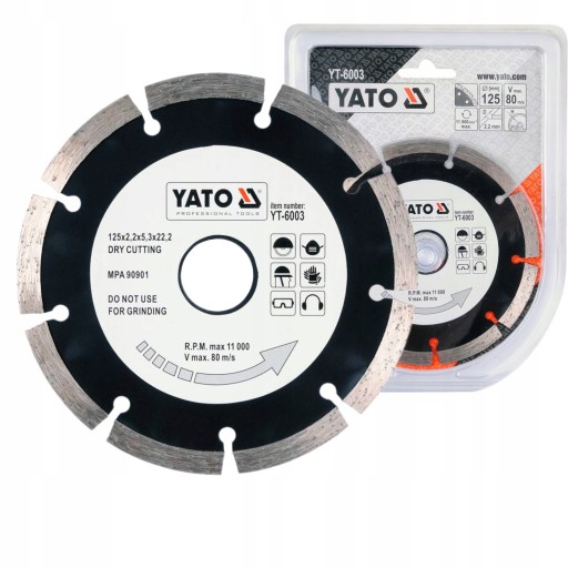 Segmentový diamantový kotúč 125 mm YT-6003 YATO