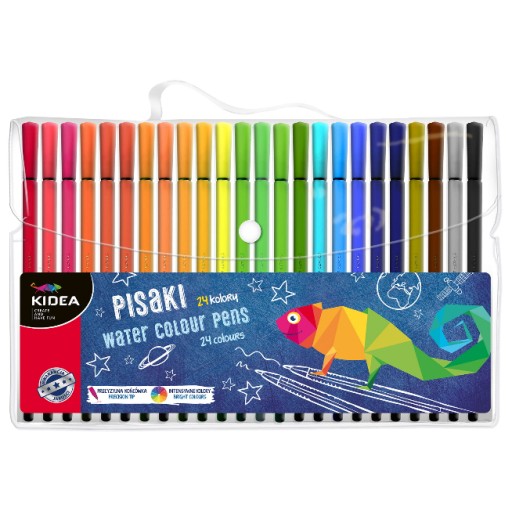Kidea fixky, fixky a fixky v kufríku v 24 farbách