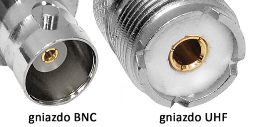 RF anténny adaptér BNC/gn-UHF/UC1/gn 50Ohm