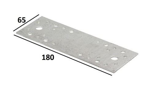 PERFOROVANÁ DOSKA PLOCHÁ SPOJKA 180X65 mm
