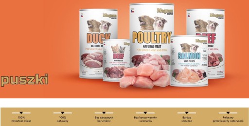 Magnum Natural Meat Duck mokré krmivo Duck 1200g