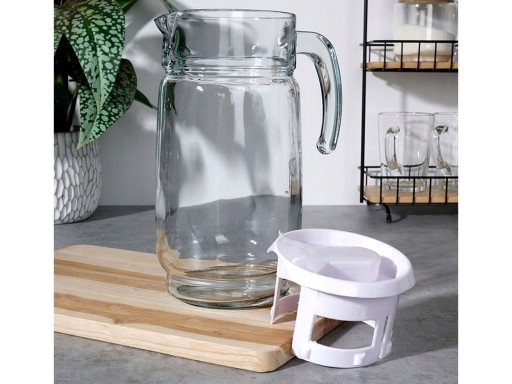 NÁPOJ ŠŤAVY LIMONÁDA SKLENENÁ viečko 2L S RÚČKOU