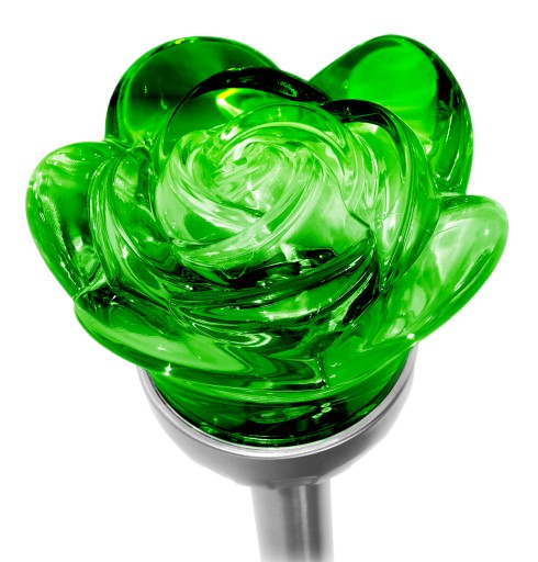 SOLÁRNA ZÁHRADNÁ LAMPA ROSE 2 LED RGB + biela