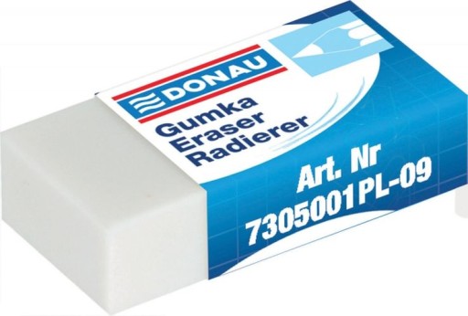 GUMA NA ZMAZANIE UNIVERZÁLNA BIELA 41x21x11 mm DONAU