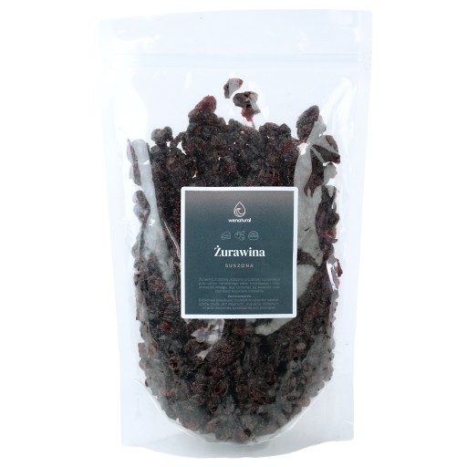 Sušené brusnice 500g Wenatural - USA, VEĽKÉ KÚSKY, PEKNÉ, FLESTY, SLADKÉ