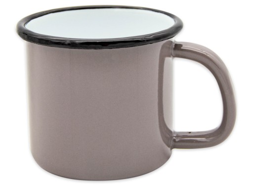 Klasický hrnček zo smaltovanej ocele, 8 cm