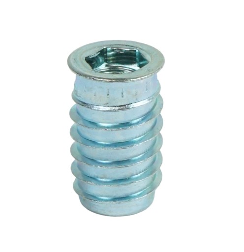 10x nástrčka na skrutkovanie M8 x 24 mm, nábytková vložka do dreva, s imbusovým kľúčom 8
