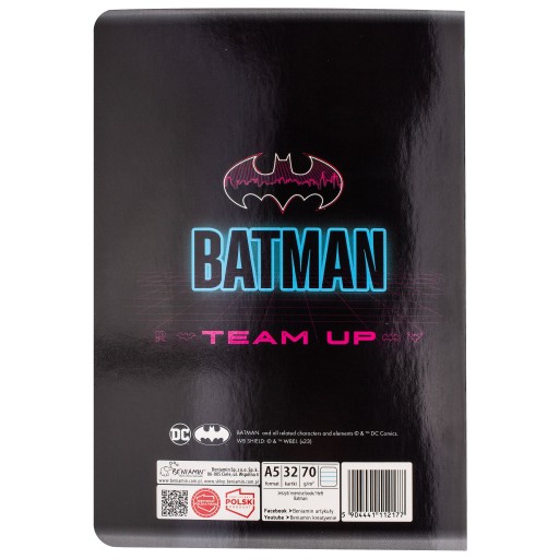BATMAN LINÁNÁ ŠKOLSKÁ KNIHA A5/32K REXUS
