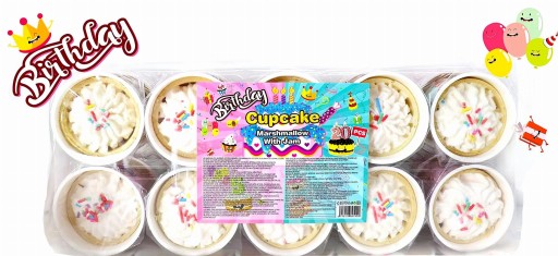 Cupcake Marshmallow Košíčky Marshmallows v oblátke 20 ks