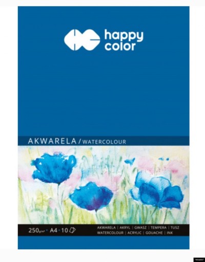 AKVARELOVÝ BLOK A4/10K 250g HAPPY FARBA