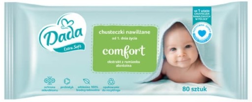 Dada Extra Soft Comfort vlhčené obrúsky 80 ks.