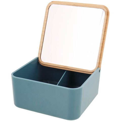 ZÁSOBNÍK ČIERNEHO BAMBUSOVÉHO MYDLA 17CM PLASTOVÝ ODOLNÝ KAPACITA 350 ML