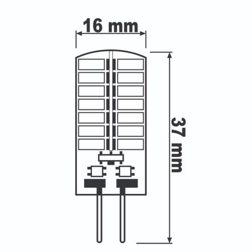 LED CAPSULE žiarovka MINI G4 4W = 30W 4000K NEUTRÁLNA FARBA 12V SMD LUMILED