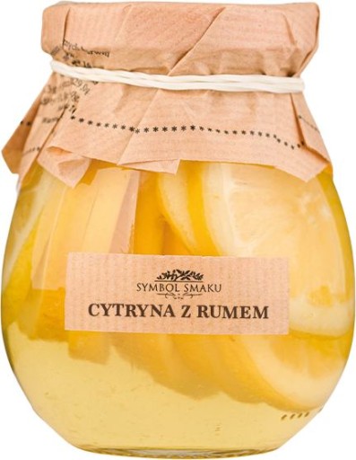 CITRÓNY v sirupe s RUMOM jednoduché zloženie BEZ KONZERVANTOV 260g Symbol chuti